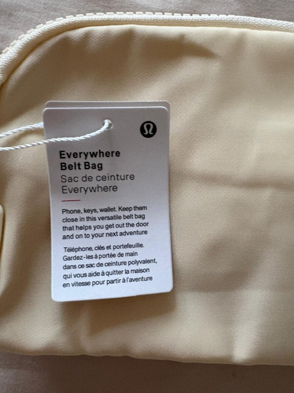 Lululemon Everywhere Belt Bag Cream Color & Fanny Bag Light Neo Mint NEW - Picture 3 of 9